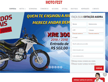 Tablet Screenshot of motofesthonda.com.br